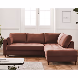 Best Mobilier Anna Canapé d'angle 5 siège(s) Vert, Olive