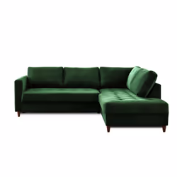 Best Mobilier Anna Canapé d'angle 5 siège(s) Bleu - Vue supplémentaire 6