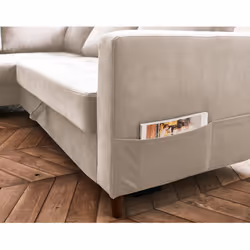 Best Mobilier Anna Canapé d'angle 5 siège(s) Bleu - Vue supplémentaire 4