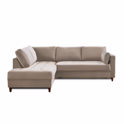 Best Mobilier Anna Canapé d'angle 5 siège(s) Bleu - Vue supplémentaire 5