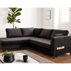 Best Mobilier Anna Canapé d'angle 5 siège(s) Jaune