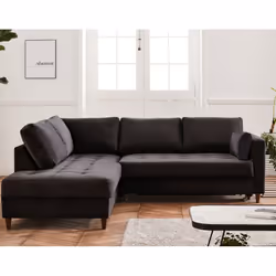 Best Mobilier Anna Canapé d'angle 5 siège(s) Jaune