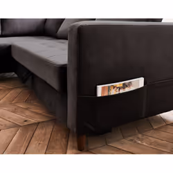 Best Mobilier Anna Canapé d'angle 5 siège(s) Jaune - Vue supplémentaire 4