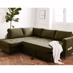 Best Mobilier Anna Canapé d'angle 5 siège(s) Vert