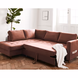 Best Mobilier Anna Canapé d'angle 5 siège(s) Vert, Olive