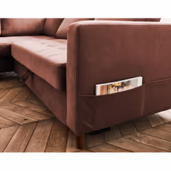 Best Mobilier Anna Canapé d'angle 5 siège(s) Vert, Olive - Vue supplémentaire 4