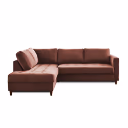 Best Mobilier Anna Canapé d'angle 5 siège(s) Vert, Olive - Vue supplémentaire 5