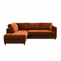 Best Mobilier Anna Canapé d'angle 5 siège(s) Rose - Vue supplémentaire 6