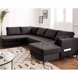 Best Mobilier Anna, Jaune, Velours, Bois, Bois, 2970 mm, 1970 mm