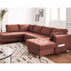 Best Mobilier Anna, Vert, Olive, Velours, Bois, Bois, 2970 mm, 1970 mm