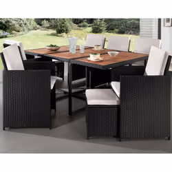 Best Mobilier Cuba ensemble de meubles de jardin Noir