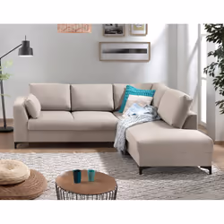 Best Mobilier Tala Canapé d'angle 5 siège(s) Bleu