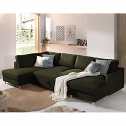 Best Mobilier Tala Canapé d'angle 5 siège(s) Beige