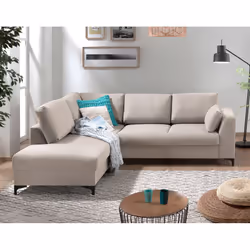 Best Mobilier Tala Canapé d'angle 5 siège(s) Bleu
