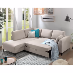 Best Mobilier Tala Canapé d'angle 5 siège(s) Bleu