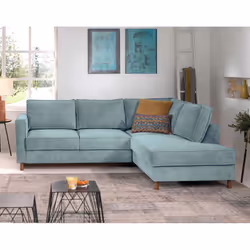 Best Mobilier Jake Canapé d'angle 5 siège(s) Gris