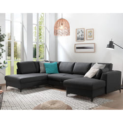 Best Mobilier Jake Canapé d'angle 5 siège(s) Bleu