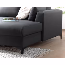Best Mobilier Jake Canapé d'angle 5 siège(s) Bleu - Vue supplémentaire 5