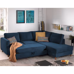 Best Mobilier Jake Canapé d'angle 5 siège(s) Beige