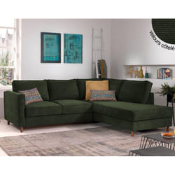Best Mobilier Jake Canapé d'angle 5 siège(s) Bleu