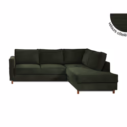 Best Mobilier Jake Canapé d'angle 5 siège(s) Bleu - Vue supplémentaire 6