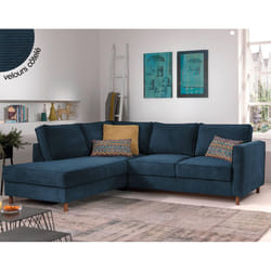 Best Mobilier Jake Canapé d'angle 5 siège(s) Beige