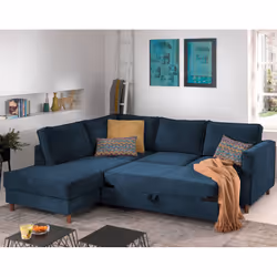 Best Mobilier Jake Canapé d'angle 5 siège(s) Beige