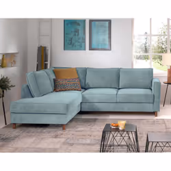 Best Mobilier Jake Canapé d'angle 5 siège(s) Gris