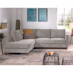 Best Mobilier Jake Canapé d'angle 5 siège(s) Gris