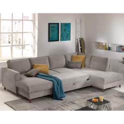 Best Mobilier Jake Canapé d'angle 7 siège(s) Gris