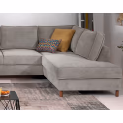 Best Mobilier Jake Canapé d'angle 7 siège(s) Gris - Vue supplémentaire 6