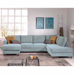 Best Mobilier Jake Canapé d'angle 7 siège(s) Gris