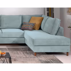 Best Mobilier Jake Canapé d'angle 7 siège(s) Gris - Vue supplémentaire 6