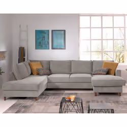 Best Mobilier Jake Canapé d'angle 7 siège(s) Gris