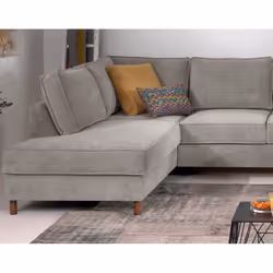 Best Mobilier Jake Canapé d'angle 7 siège(s) Gris - Vue supplémentaire 6