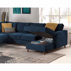 Best Mobilier Jake Canapé d'angle 7 siège(s) Beige - Vue supplémentaire 4