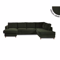 Best Mobilier Jake Canapé d'angle 7 siège(s) Bleu - Vue supplémentaire 6