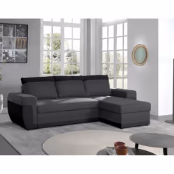 Best Mobilier Owen, Bleu, Velours, Métal, 1950 mm, 990 mm, 880 mm