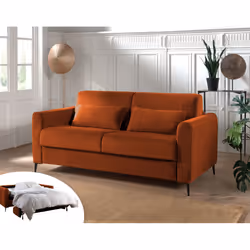 Best Mobilier Owen, Vert, Olive, Velours, Métal, 1950 mm, 990 mm, 880 mm