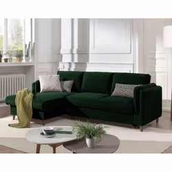 Best Mobilier Will, Bleu, Tissu, Bois, 2210 mm, 1480 mm, 840 mm