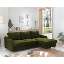 Best Mobilier Will Canapé d'angle 4 siège(s) Vert