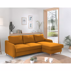 Best Mobilier Will, Couleur rouille, Tissu, Bois, 2210 mm, 1480 mm, 840 mm