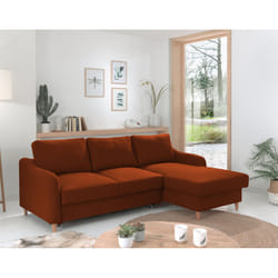 Best Mobilier Will Canapé d'angle 4 siège(s) Vert, Olive