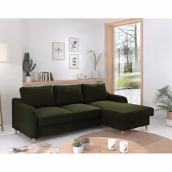 Best Mobilier Will, Bleu, Tissu, Bois, 2210 mm, 1480 mm, 840 mm