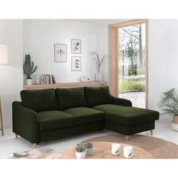 Best Mobilier Will Canapé d'angle 4 siège(s) Bleu