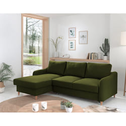 Best Mobilier Will Canapé d'angle 4 siège(s) Vert