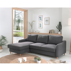 Best Mobilier Will Canapé d'angle 4 siège(s) Jaune