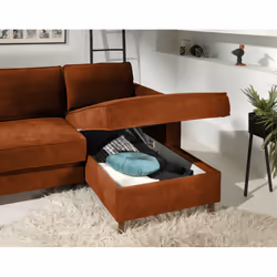 Best Mobilier Jake Canapé d'angle 4 siège(s) Vert - Vue supplémentaire 4