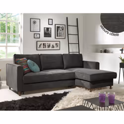 Best Mobilier Jake, Couleur rouille, Velours, Bois, 2220 mm, 1480 mm, 840 mm