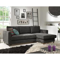 Best Mobilier Jake Canapé d'angle 4 siège(s) Couleur rouille